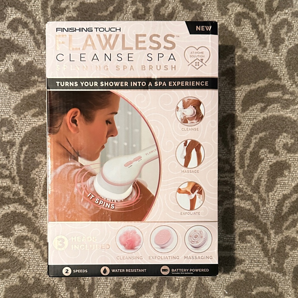 Finishing Touch Flawless Cleanse Spa Brush - Pink  unopened box - Picture 6 of 7